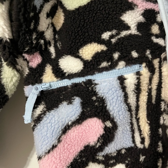 Free People Rocky Ridge Butterfly Print Sherpa Jacket Size XS - Picture 7 of 10